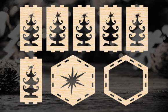 Christmas 3D Lantern SVG Laser Cut File for Winter Amp