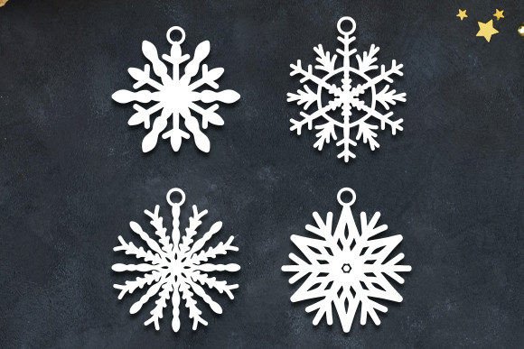 CHRISTMAS Decorations Laser Cut: Winter Amp Editorial Assets