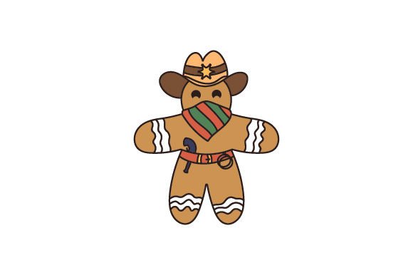 Farmhouse Christmas - Country Gingerbread Man for Blog Graphics