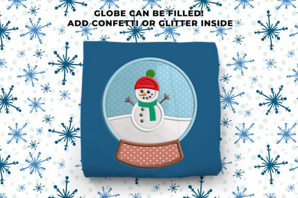 Fillable Snowman Snow Globe Applique: A Winter Asset Review