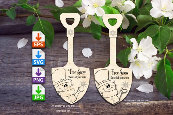 Free Snow..Shovel All You Want Ornament for Winter Amp Design