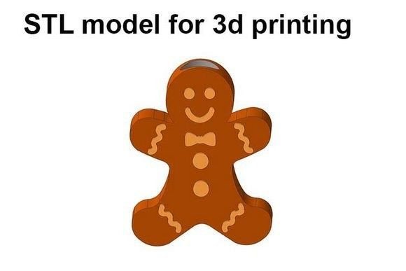 Gingerbread Man, Straw Topper for Kitchen Amp & Blog Graphics