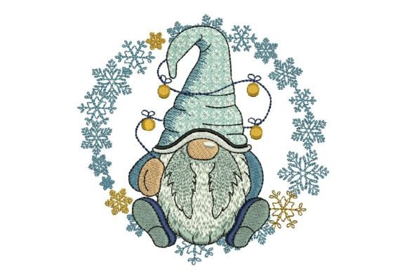 Gnome with Snowflakes: A Christmas Digital Asset Review