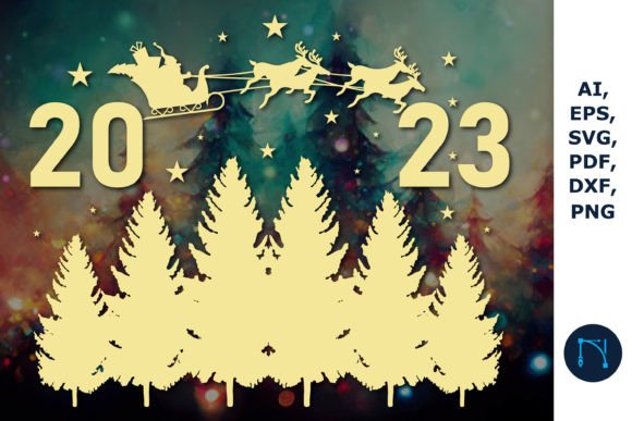 Merry Christmas Happy New Year SVG for Winter Amp Projects