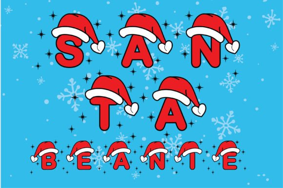 Santa Beanie Christmas: A Color Font Review for Holiday Projects