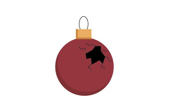 Spooky Christmas Ornament for Holiday Editorial Design