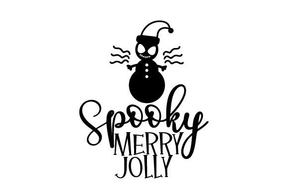 Spooky Merry Jolly: A Christmas Graphic Design Asset for Modern Publishing