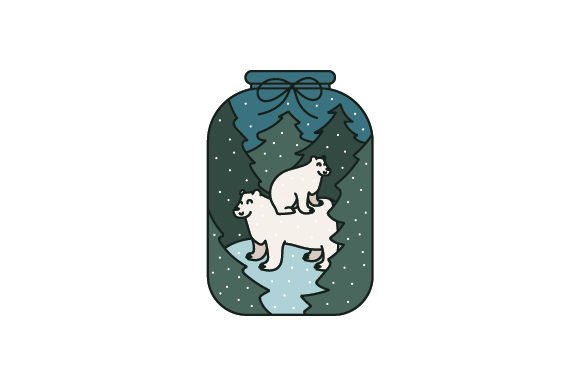 Woodland Christmas - Cute Polar Bear in a Jar Review