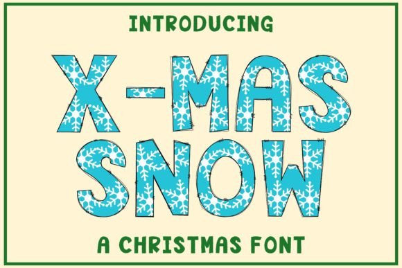 X-mas Snow Review: A Festive Color Fonts Asset for Branding